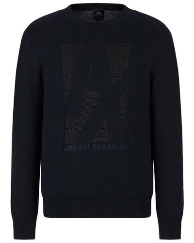 Armani Round-neck Knitwear - Blau