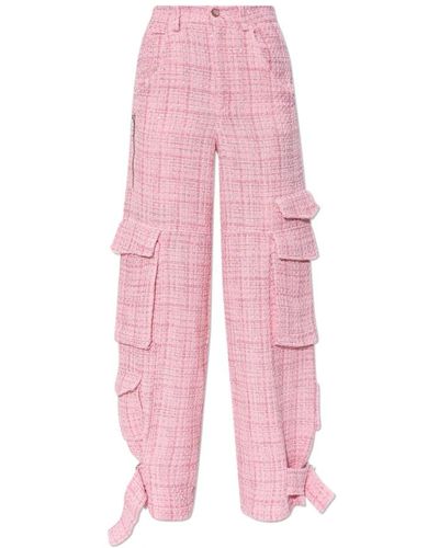 Gcds Tweed-cargohose - Pink