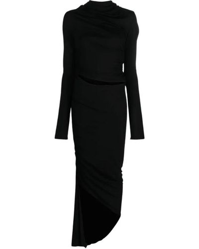 ANDREA ADAMO Maxi Dresses - Black