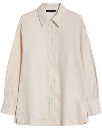 Pennyblack Camisa oversize de lino art. cetra - Neutro