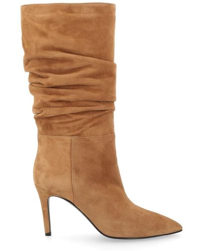 Via Roma 15 Shoes > boots > heeled boots - Marron