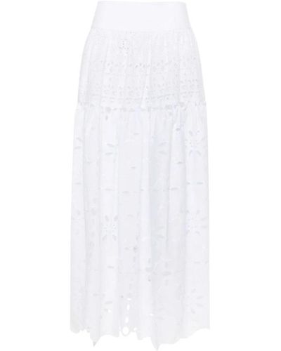 Ermanno Scervino Midi Skirts - White
