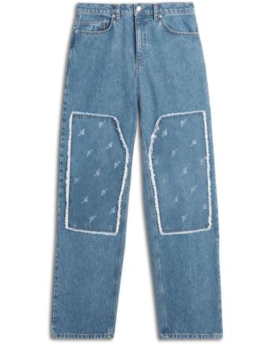 Axel Arigato Zine script jeans dal taglio rilassato - Blu