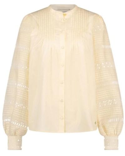 FABIENNE CHAPOT Blusa de algodón bordada vreni - Neutro