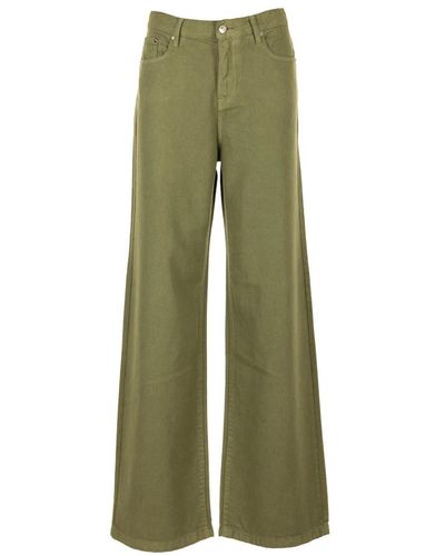 Roy Rogers Wide pantaloni - Verde