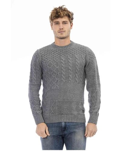 DISTRETTO12 Round-neck knitwear - Grau