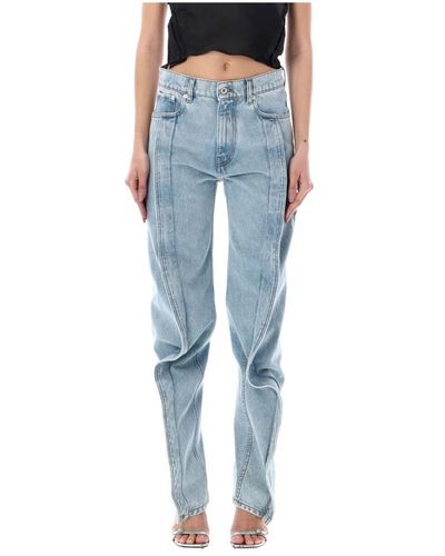 Y. Project Jeans > slim-fit jeans - Bleu