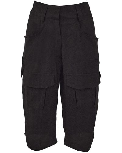 Givenchy Exklusive seiden-cargo-bermuda-shorts - Schwarz