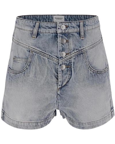 Isabel Marant Jovany shorts de algodón - Gris