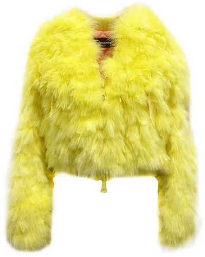 DSquared² Jackets > faux fur & shearling jackets - Jaune