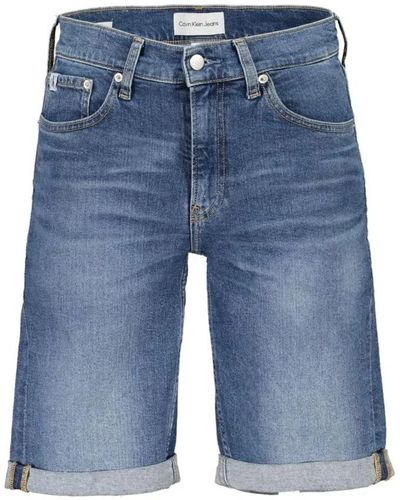 Calvin Klein Logo-detail slim fit eco-friendly jeans - Blau
