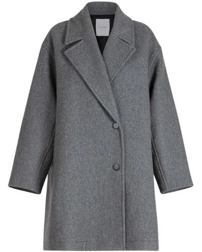Pomandère Double-Breasted Coats - Grey