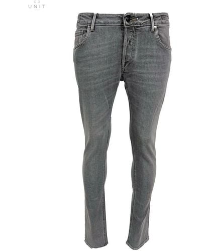 Hand Picked Slim-Fit Jeans - Grey