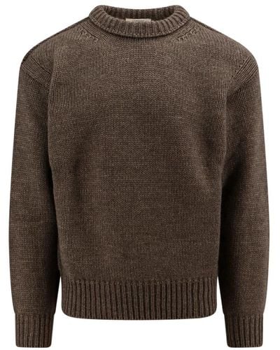 Lemaire Knitwear > round-neck knitwear - Marron