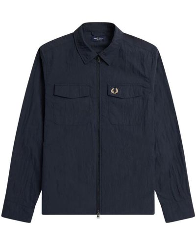 Fred Perry Light Jackets - Blue