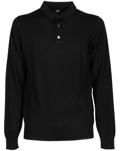 Alpha Studio Polo Shirts - Black