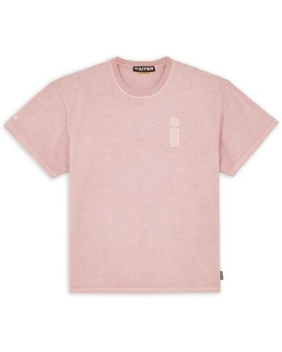 Iuter T-shirt monogram - Rosa