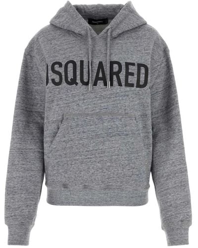 DSquared² Grauer baumwoll-sweatshirt