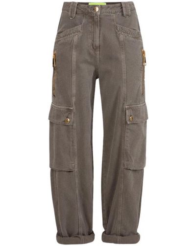 Elisabetta Franchi Jeans > loose-fit jeans - Gris
