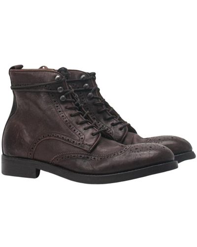Hudson Jeans Shoes > boots > lace-up boots - Noir