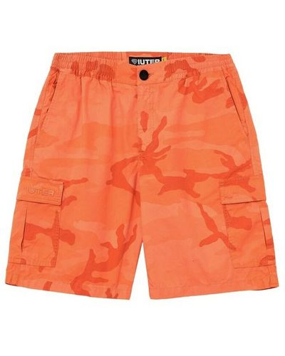 Iuter Cargo camo shorts - Orange