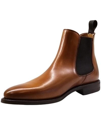 BERWICK  1707 Shoes > boots > chelsea boots - Marron