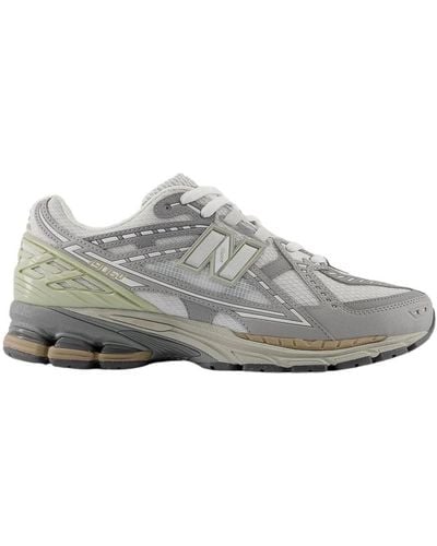 New Balance 1906 Faux Leather And Mesh Sneakers - Gray