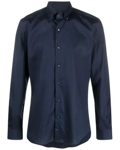 Fay E Hemden für Männer - Blau