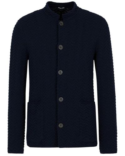 Giorgio Armani Knitwear > cardigans - Bleu