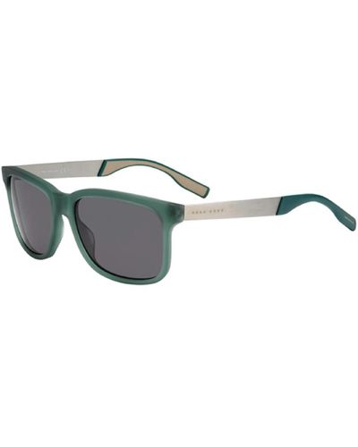 BOSS Matte grüne ruthenium sonnenbrille - Mehrfarbig
