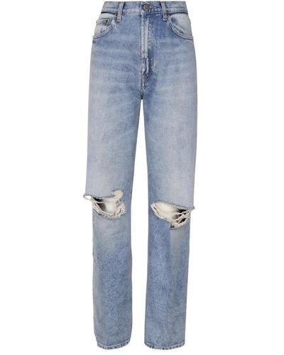Dondup Weite bein vintage light wash jeans - Blau