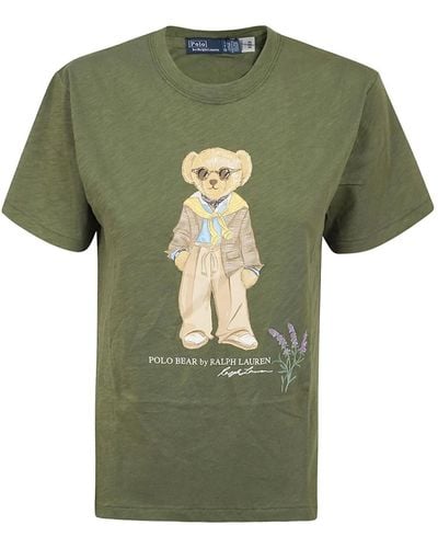 Polo Ralph Lauren Sentiero giardino orso t-shirt - Verde