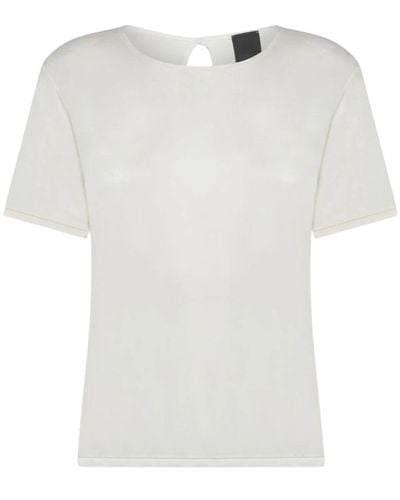 Rrd Cupro crew neck t-shirt trendy style - Weiß