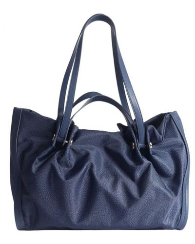 Borbonese Tote Bags - Blue