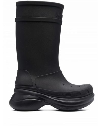 Balenciaga Botas de goma estilo croc - Negro