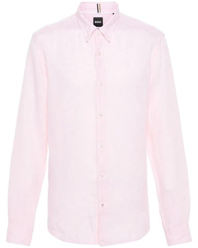 BOSS Casual Shirts - Pink