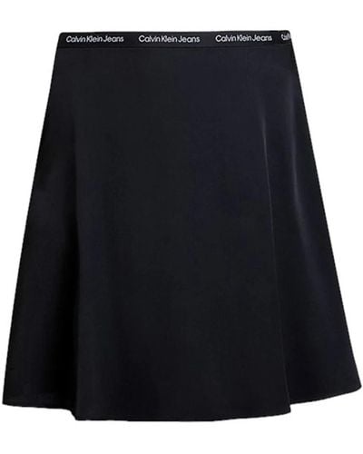 Calvin Klein Falda elástica con logo negro