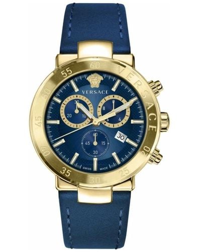 Versace Uhr chronograph urban mystique 43mm vepy00921 - Blau