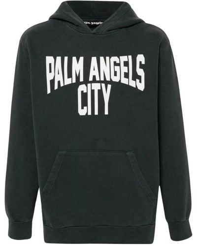 Palm Angels Hoodies - Grey