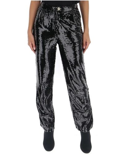 Amen Leather trousers - Negro