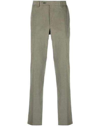 Canali Slim-Fit Trousers - Green