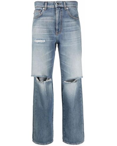 Love Moschino Blaue straight jeans casual stil