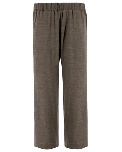 Le Tricot Perugia Straight trousers - Grau