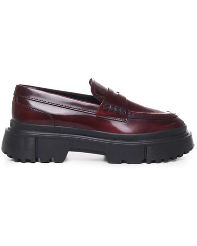 Hogan Loafers - Red