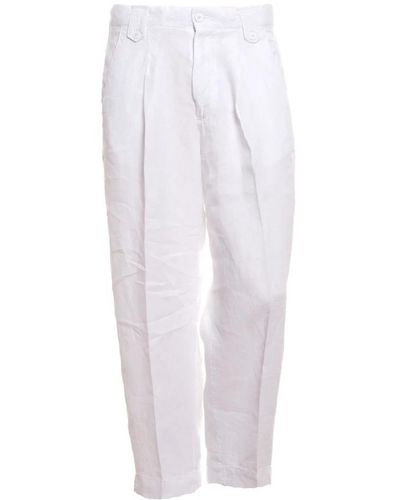 Costumein Cropped Trousers - White