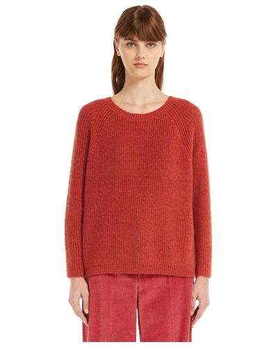 Weekend by Maxmara Mohair strickpullover - Rot