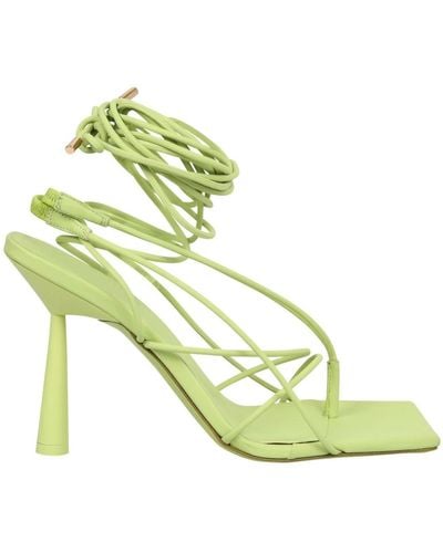 Gia Borghini E Leder-Wrap-Sandalen für Frauen - Grün