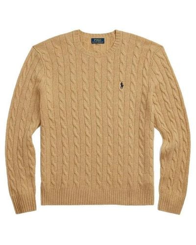 Ralph Lauren Cable Cash Sweater - Natural