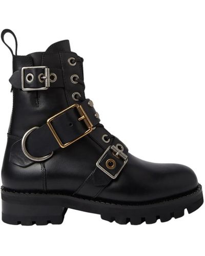 Vivienne Westwood Combat buckle boots - Schwarz