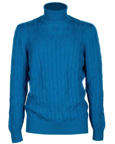 Gran Sasso Knitwear > turtlenecks - Bleu